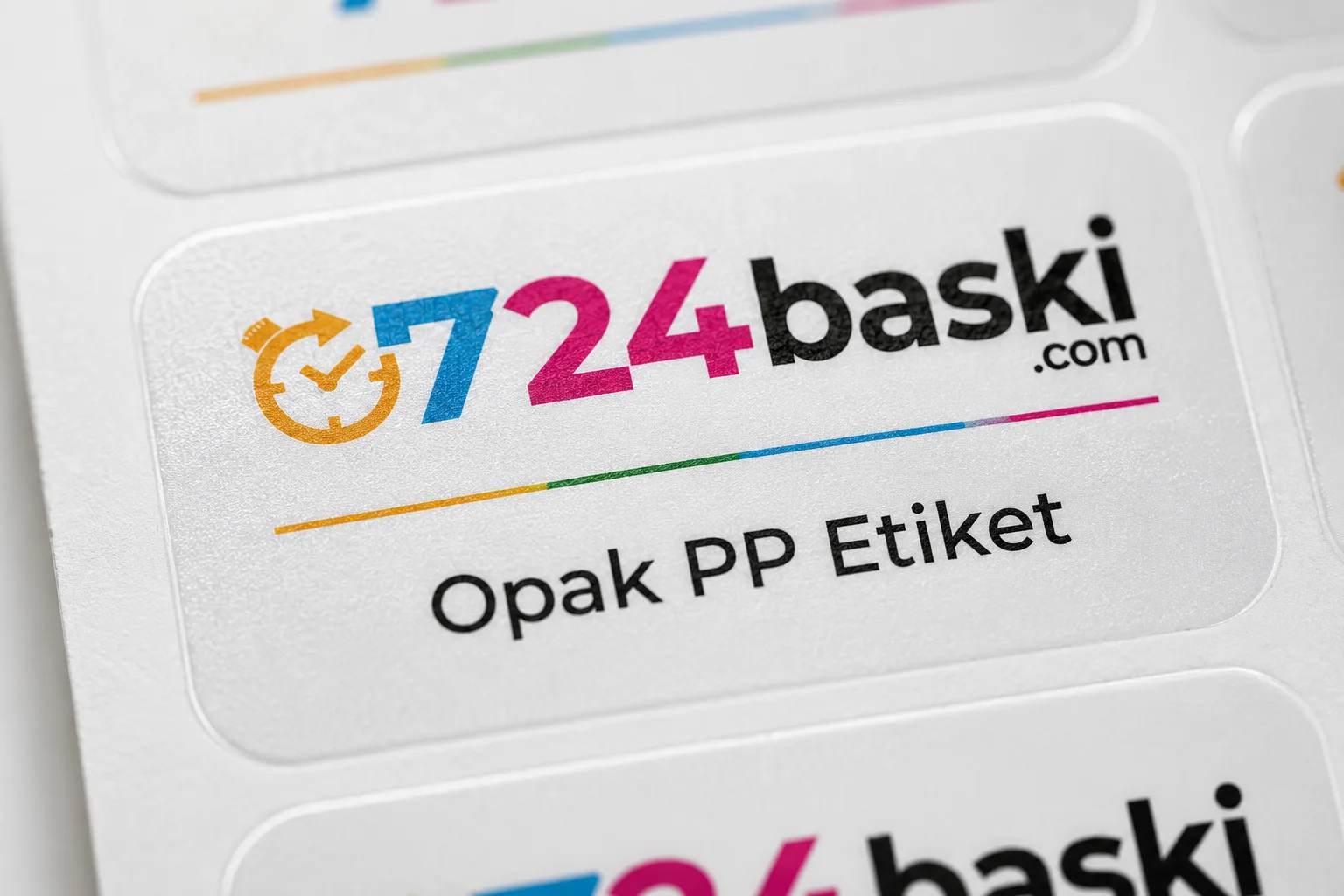 Opak Plastik Suya Dayanıklı Etiket Tasarımı