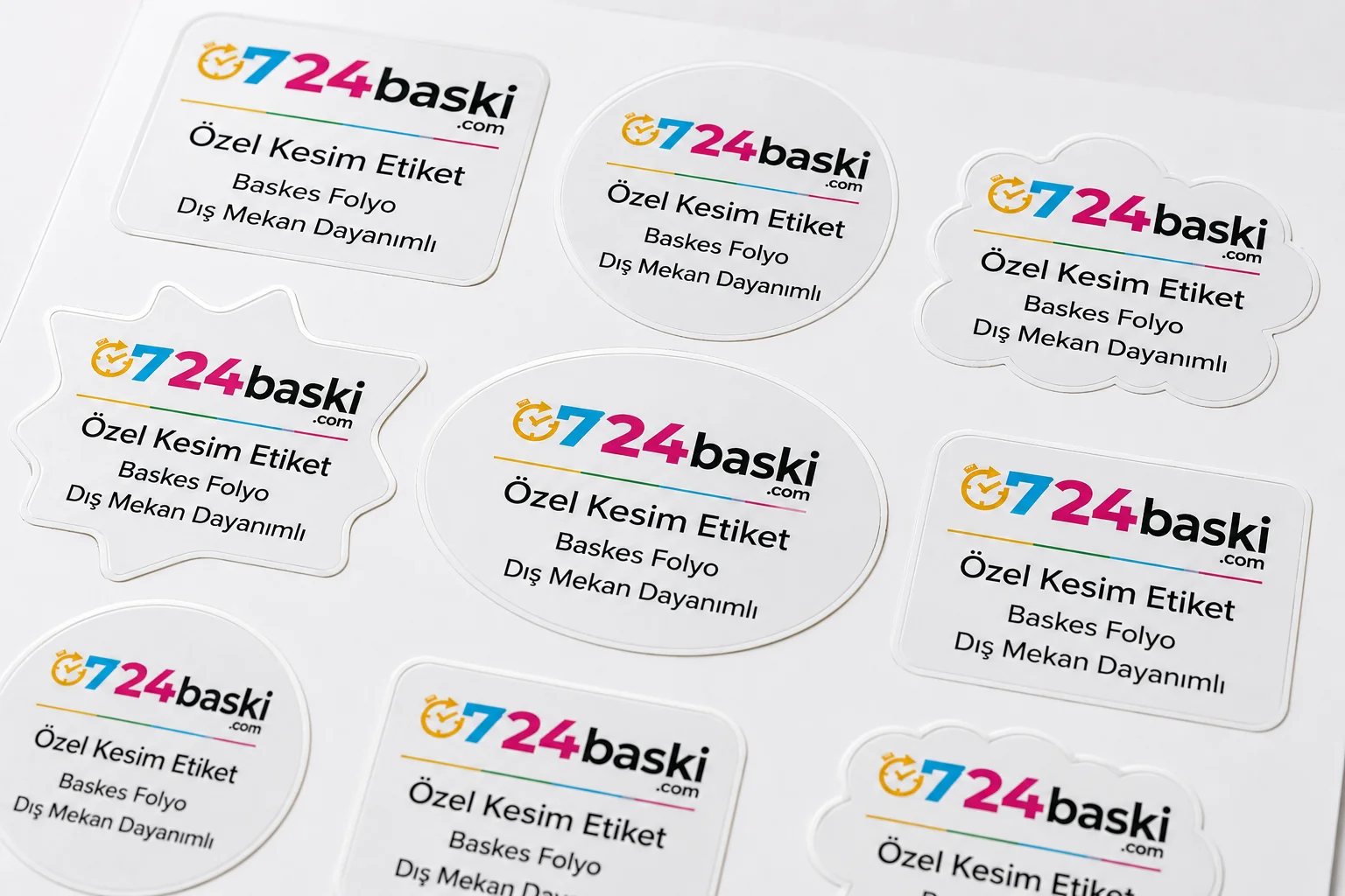 Opak Plastik Suya Dayanıklı Etiket Tasarımı